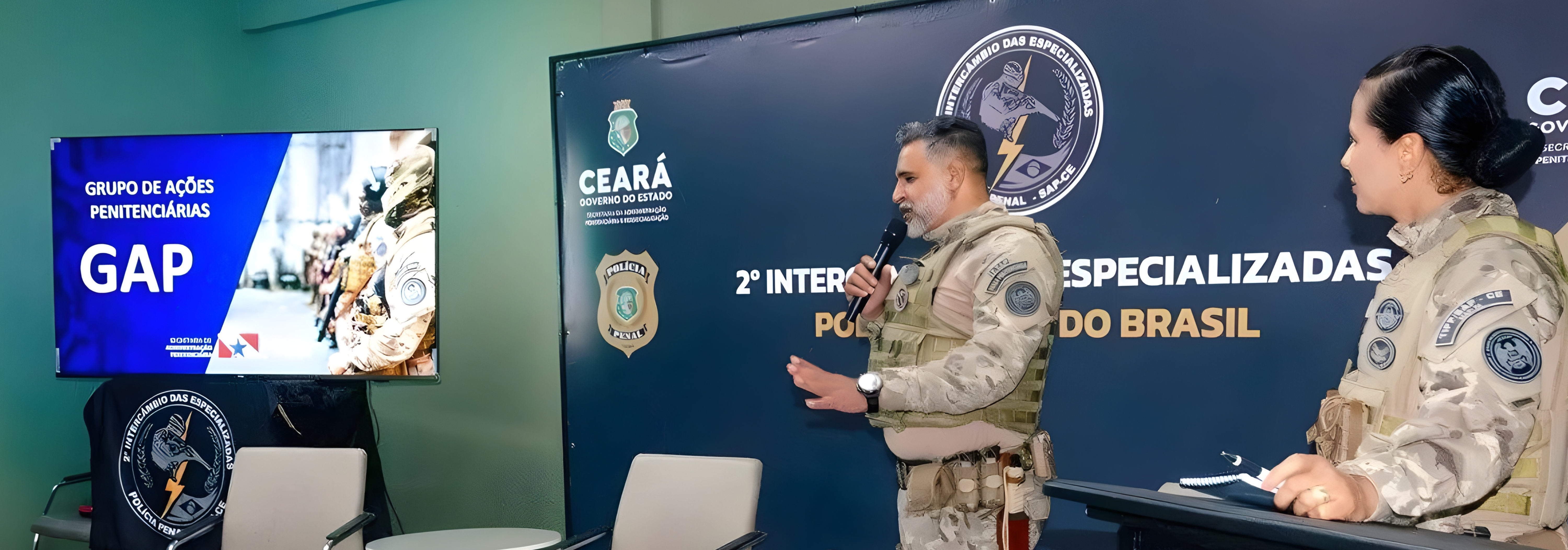 GAP, tropa de elite da Seap, amplia capacidade operacional em intercâmbio nacional da Polícia Penal, no Ceará.